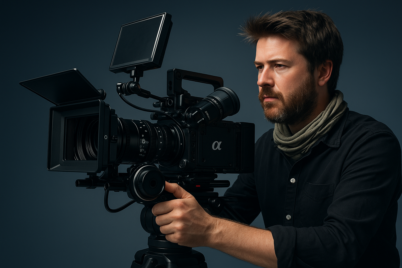 20250724_2110_Professionelle Filmkamera-Bedienung_remix_01k0yx894yevca5467m6e3hts0